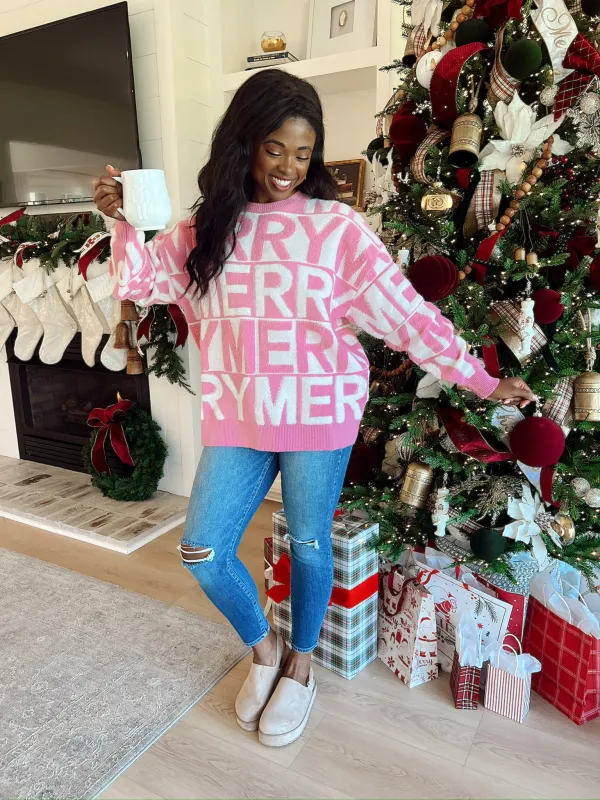 Sweet And Merry Pullover Sweater sold by Bella Rose boutique