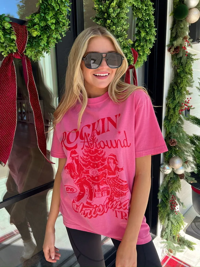 Rocking Around The Christmas Tree Graphic Top sold by Bella Rose boutique product image thumbnail 2