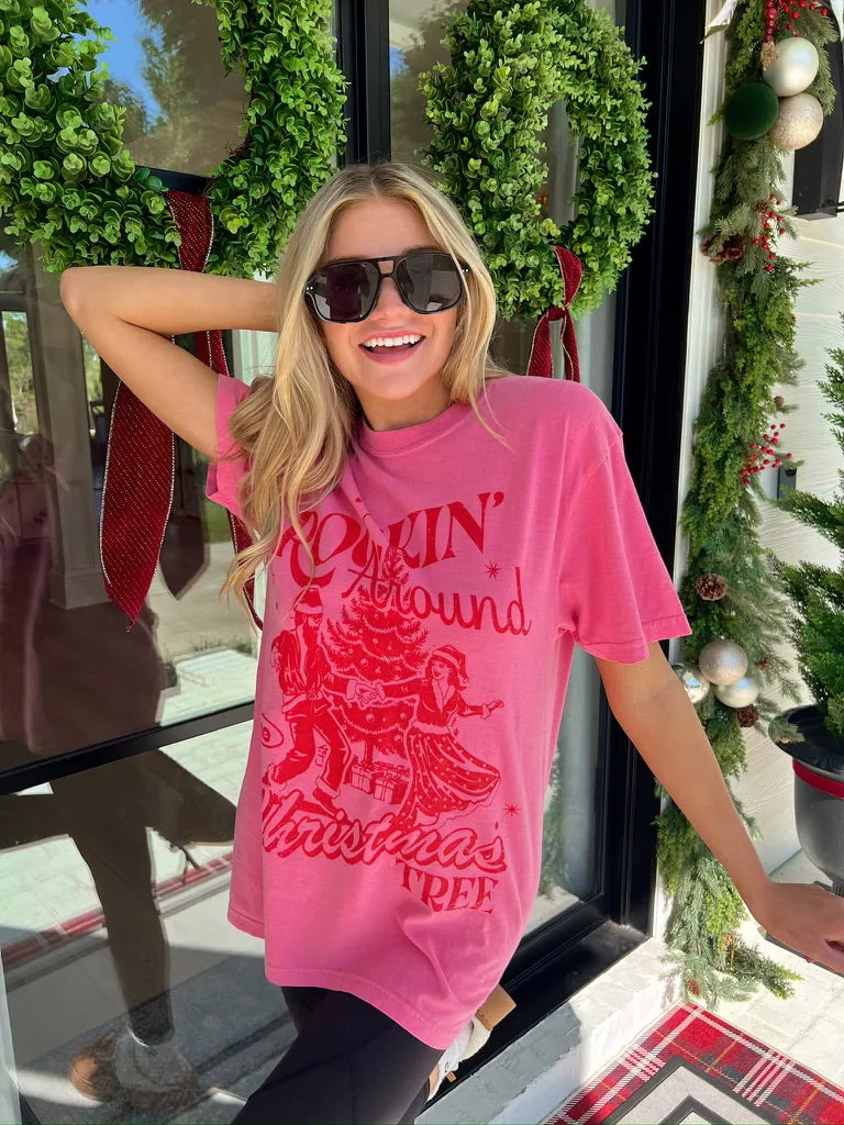 Rocking Around The Christmas Tree Graphic Top sold by Bella Rose boutique product image thumbnail 3