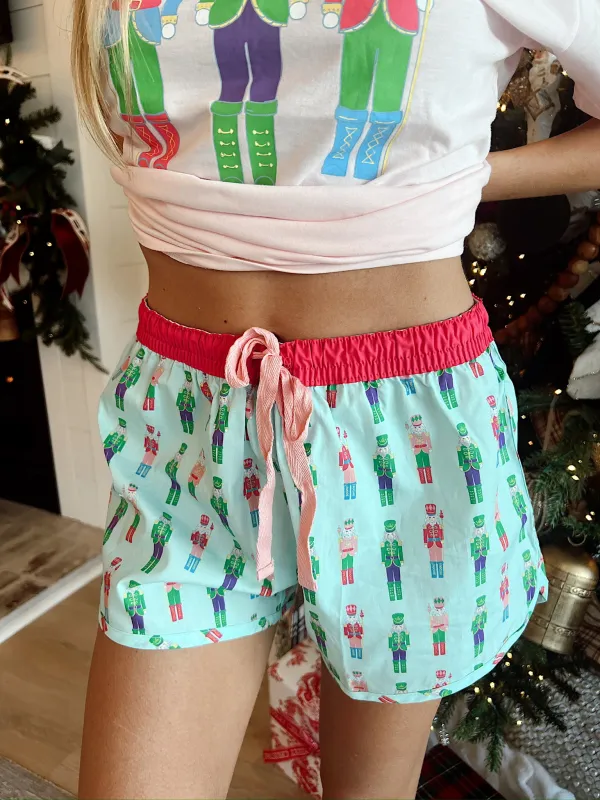 Candy Nutcracker Lounge Shorts sold by Bella Rose boutique