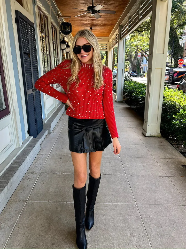 Defining Grace Pearl Embellished Sweater sold by Bella Rose boutique product image thumbnail 3