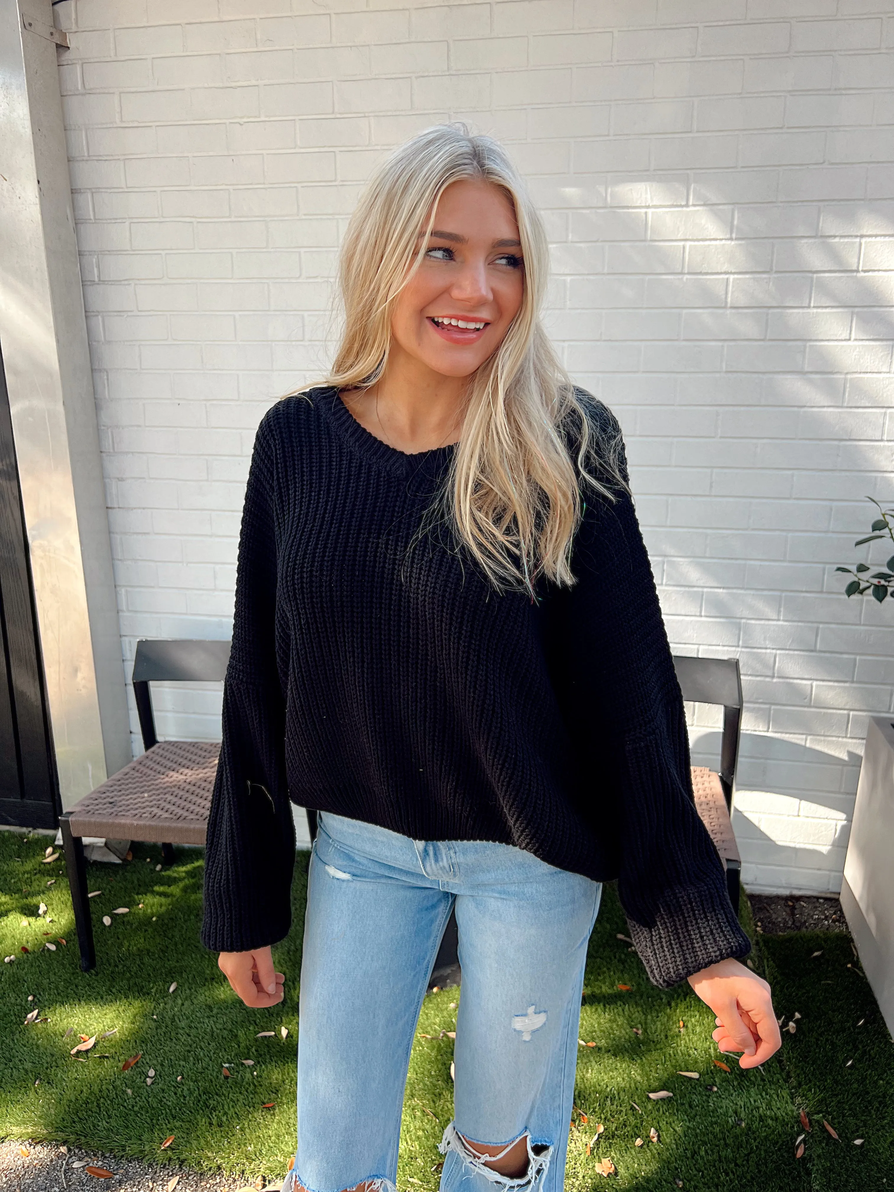 Better Late Than Never Sweater Top sold by Bella Rose boutique product image thumbnail 5