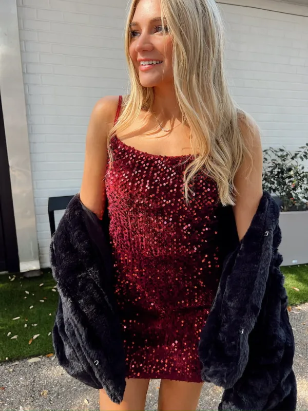 Glam Standard Sequin Mini Dress made by HYFVE