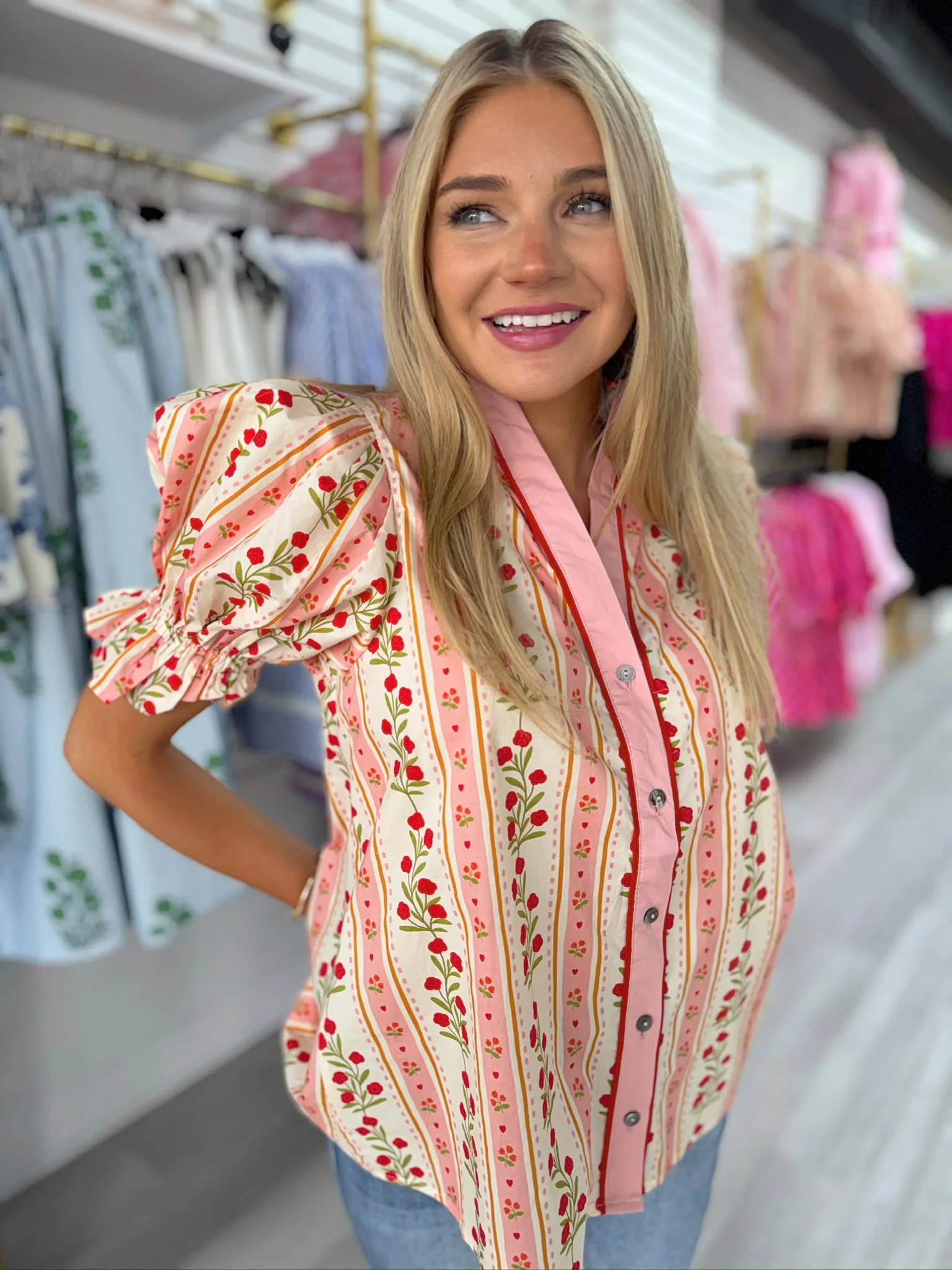 Softly Yours Floral Top sold by Bella Rose boutique product image thumbnail 2