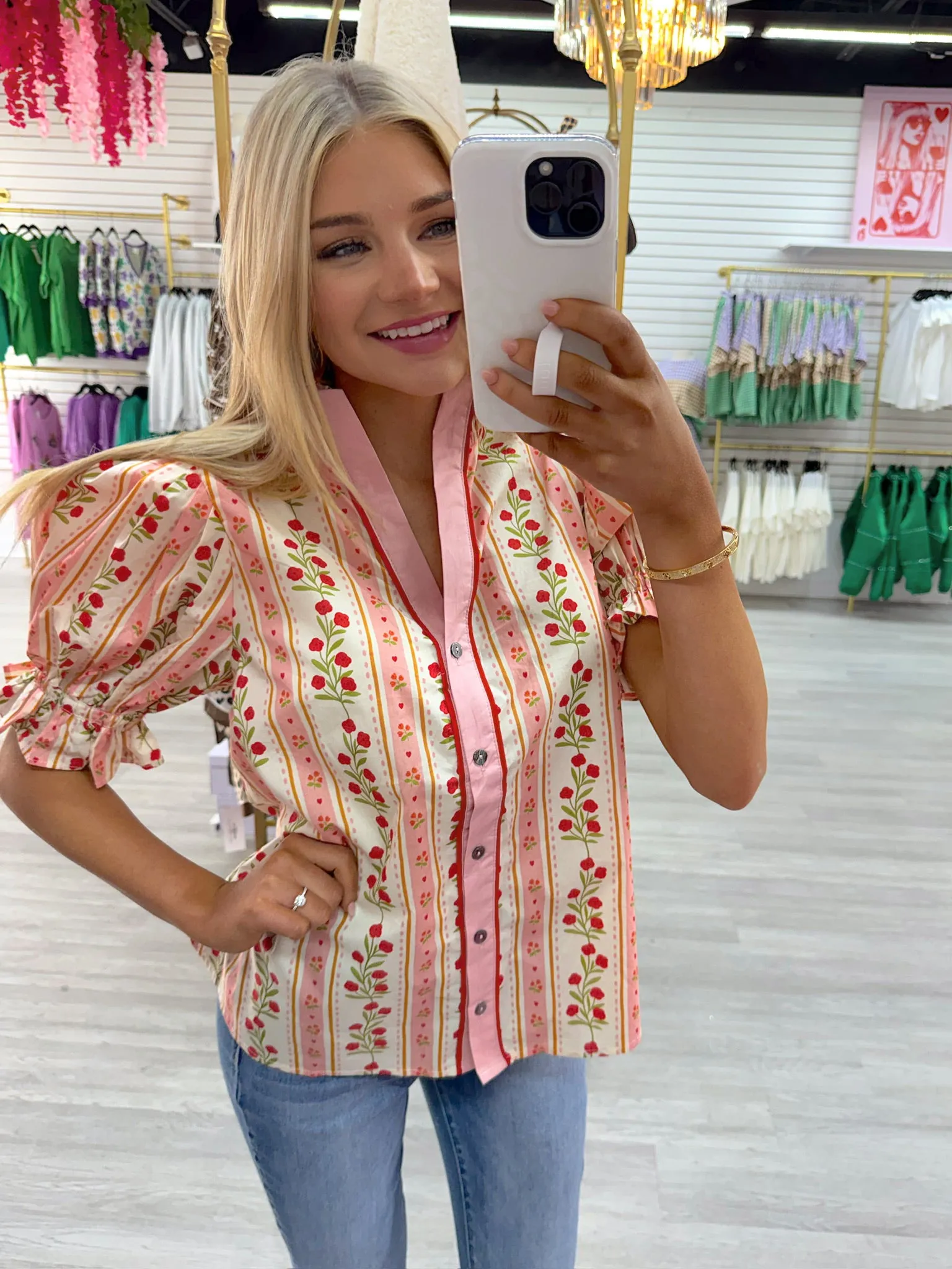 Softly Yours Floral Top sold by Bella Rose boutique product image thumbnail 4