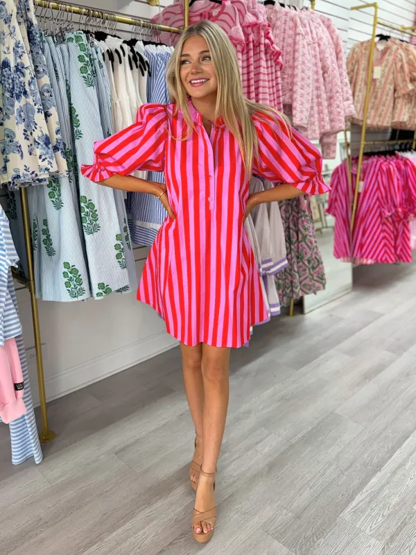 Let Love Rule Striped Dress sold by Bella Rose boutique