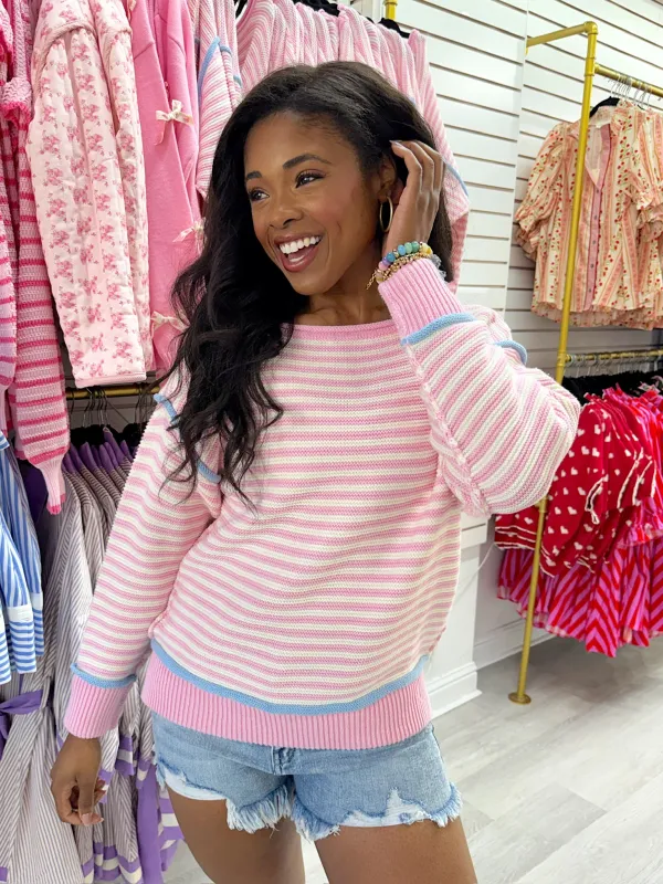 Meet Me Later Knitted Sweater made by Peach Love California