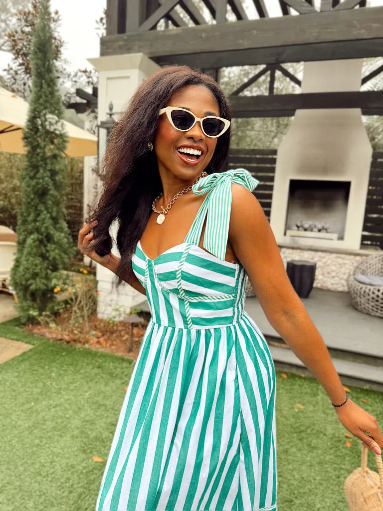 Keep Me Close Stripe Midi Dress sold by Bella Rose boutique product image thumbnail 2