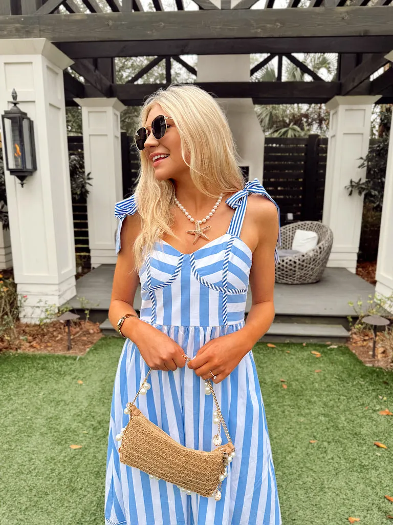 Keep Me Close Stripe Midi Dress sold by Bella Rose boutique product image thumbnail 4