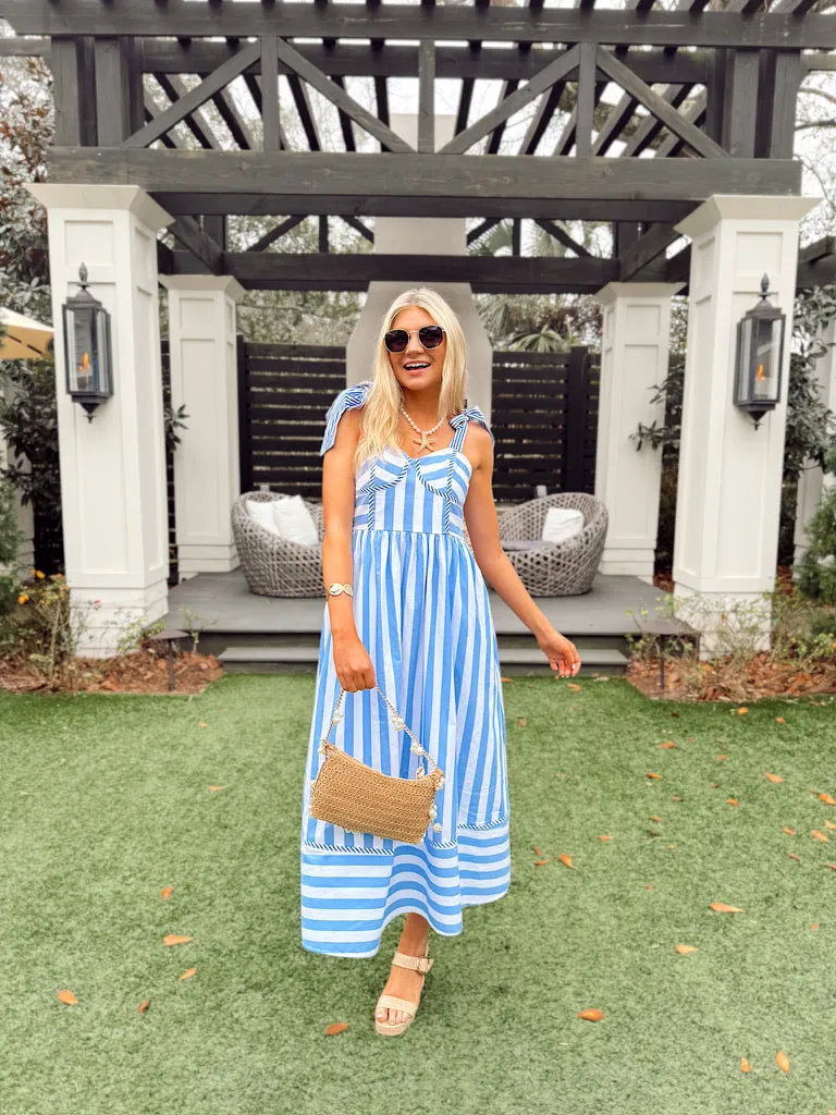 Keep Me Close Stripe Midi Dress sold by Bella Rose boutique product image thumbnail 3