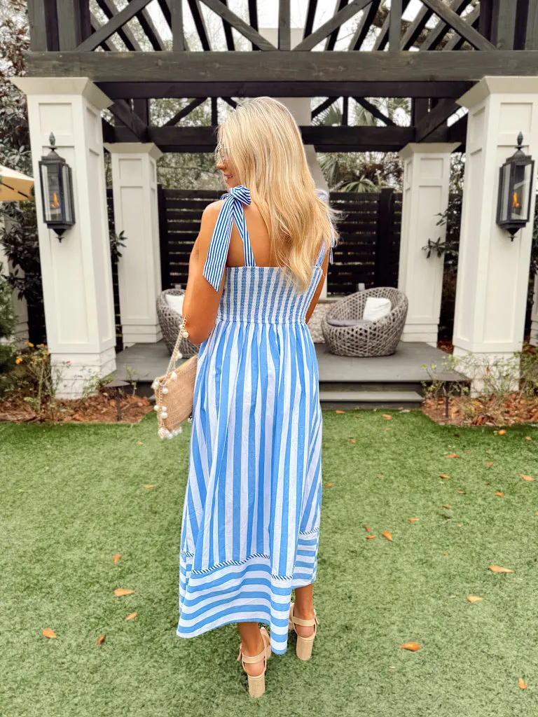 Keep Me Close Stripe Midi Dress sold by Bella Rose boutique product image thumbnail 5