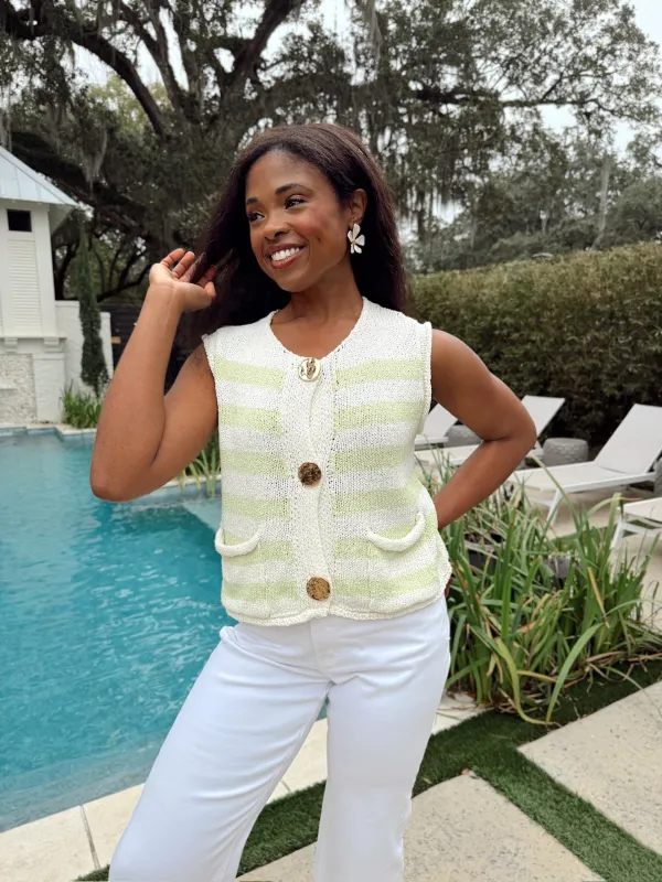 Daily Pause Knit Sweater Vest sold by Bella Rose boutique