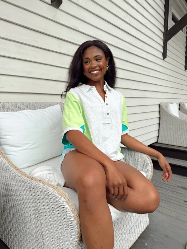 Ease Into It Collared Top made by Very J