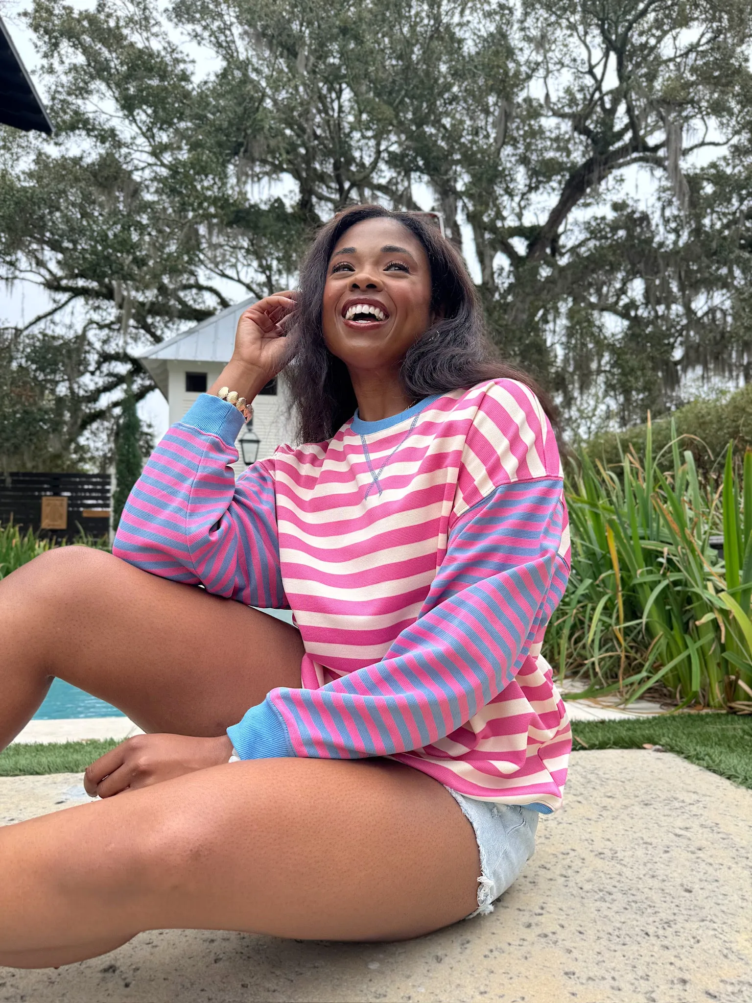 Rule The Day Stripe Top sold by Bella Rose boutique product image thumbnail 5