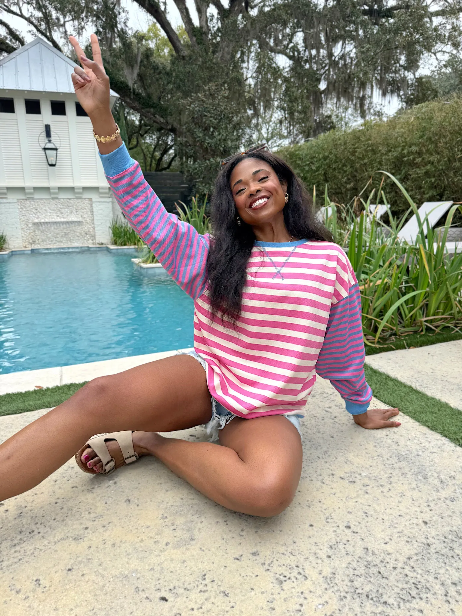 Rule The Day Stripe Top sold by Bella Rose boutique product image thumbnail 2