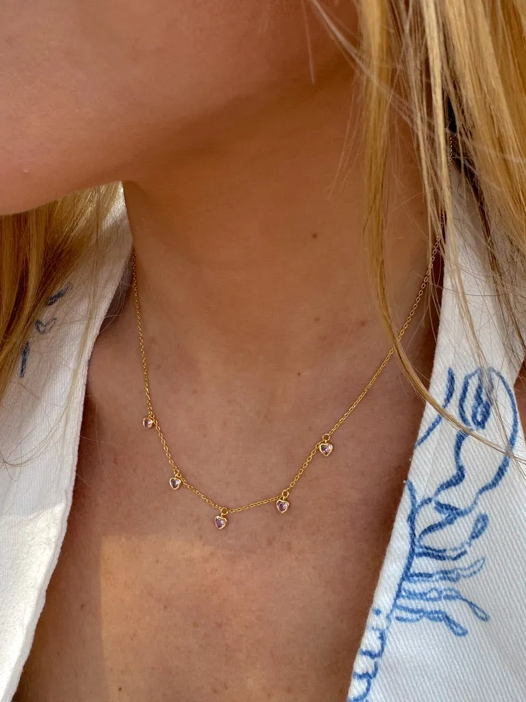 Dainty Heart Charm Necklace sold by Bella Rose boutique product image thumbnail 2