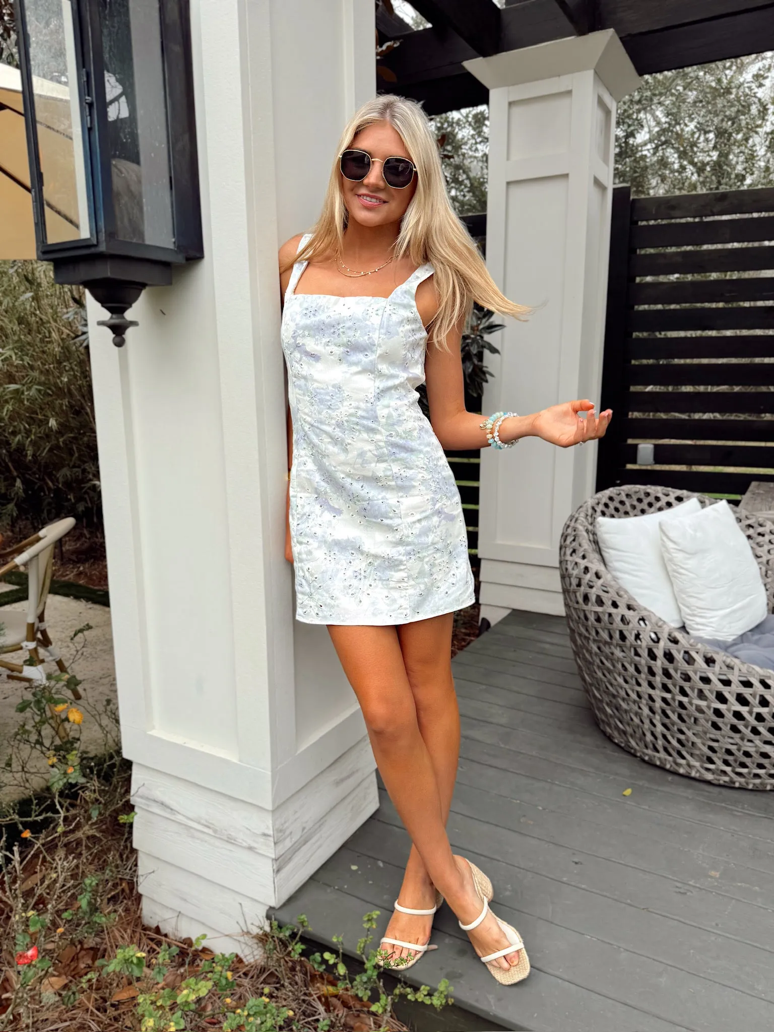 Waiting On Forever Floral Mini Dress sold by Bella Rose boutique product image thumbnail 3