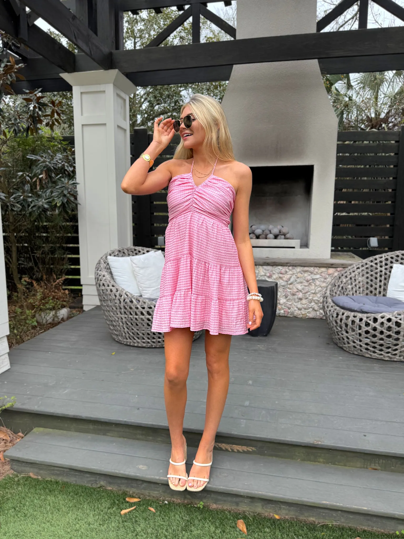 Springtime Daze Gingham Dress sold by Bella Rose boutique product image thumbnail 3