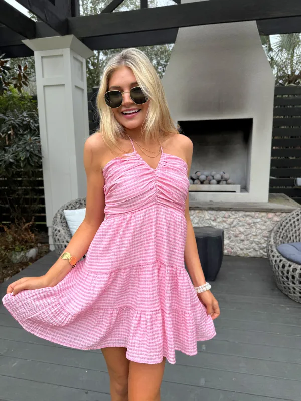 Springtime Daze Gingham Dress sold by Bella Rose boutique