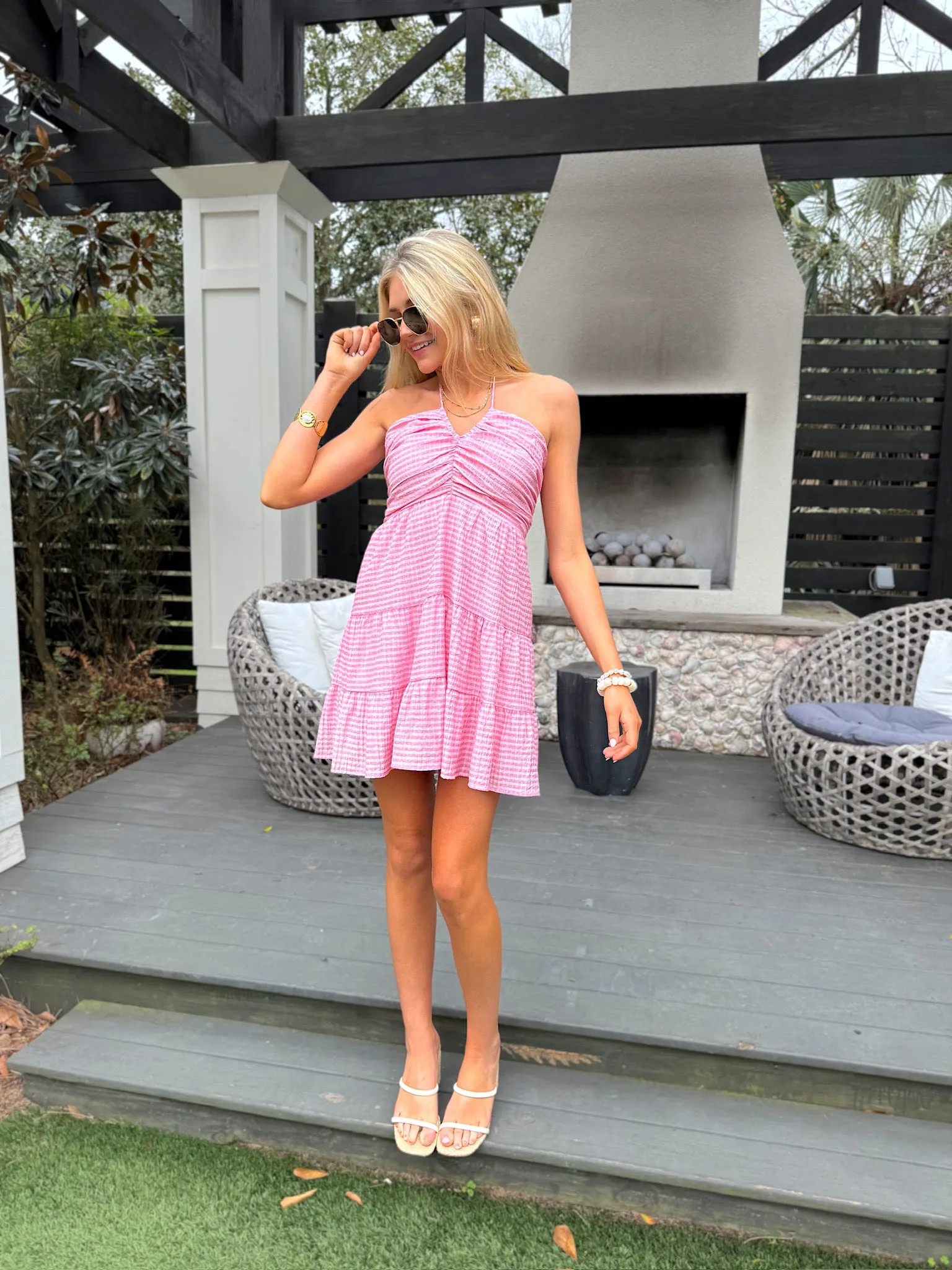 Springtime Daze Gingham Dress sold by Bella Rose boutique product image thumbnail 4