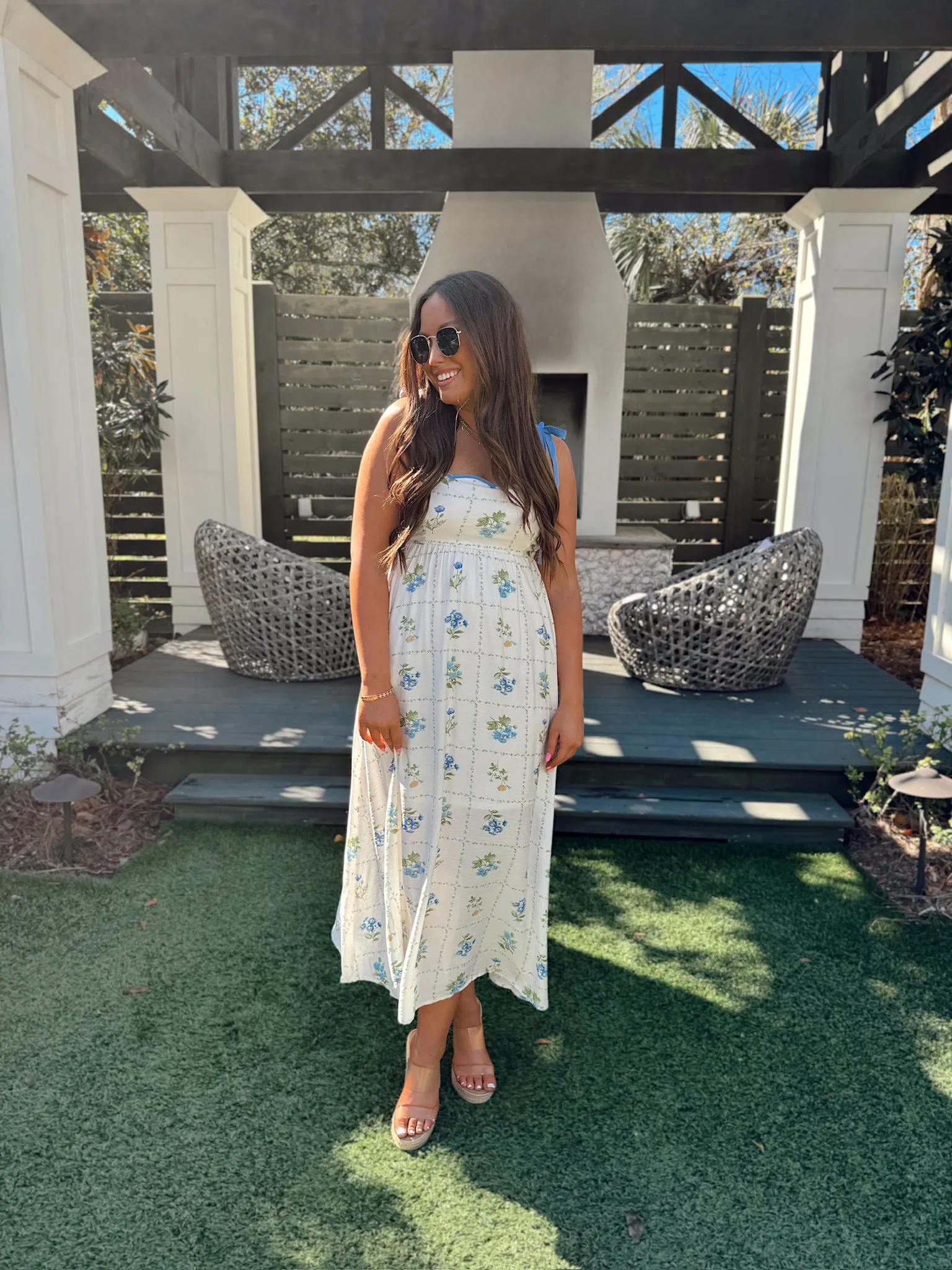 Sweet Escape Floral Midi Dress sold by Bella Rose boutique product image thumbnail 4