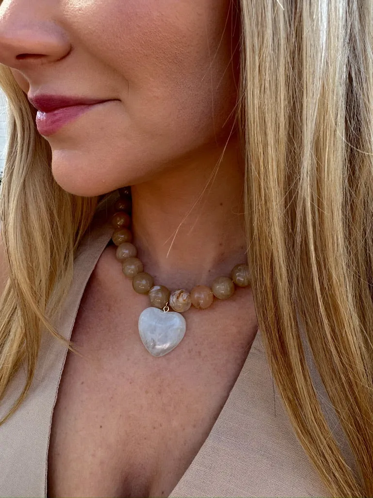 Resin Heart Necklace sold by Bella Rose boutique product image thumbnail 2