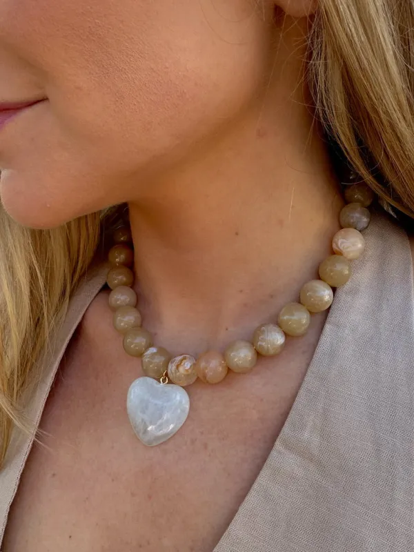 Resin Heart Necklace made by Fame
