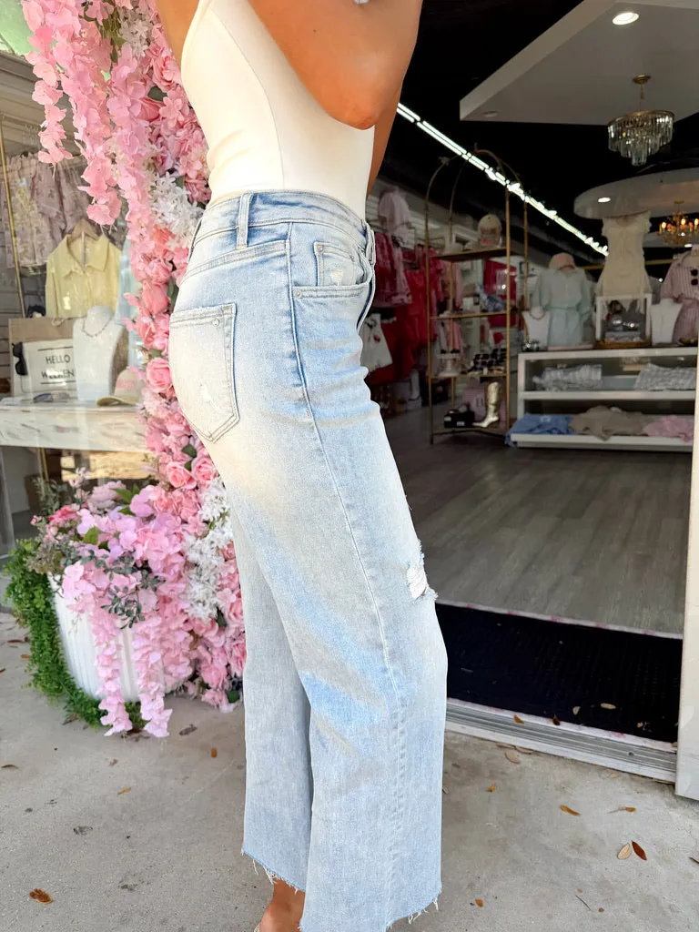 RESTOCK: Mariana High-Waisted Distressed Jeans sold by Bella Rose boutique product image thumbnail 3