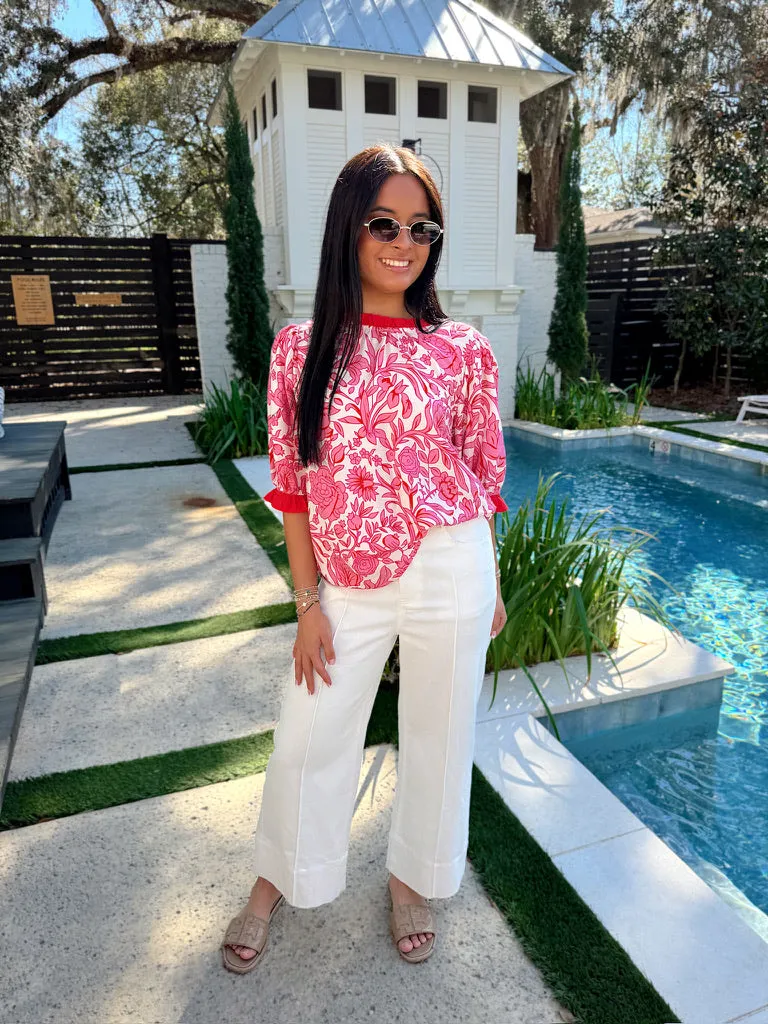 Choosing You Floral Top sold by Bella Rose boutique product image thumbnail 4