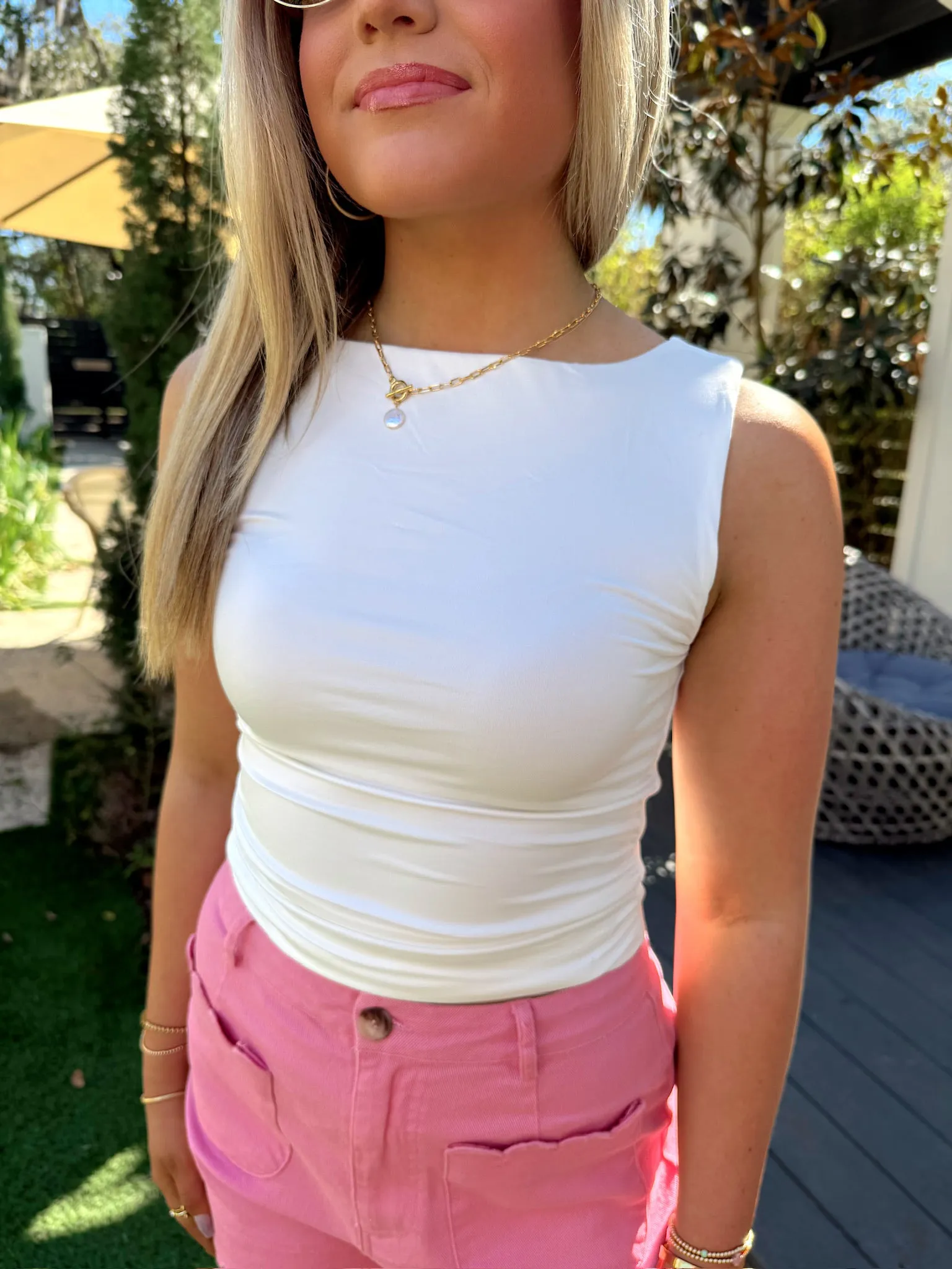RESTOCK: Roll With It Tank Top sold by Bella Rose boutique product image thumbnail 2