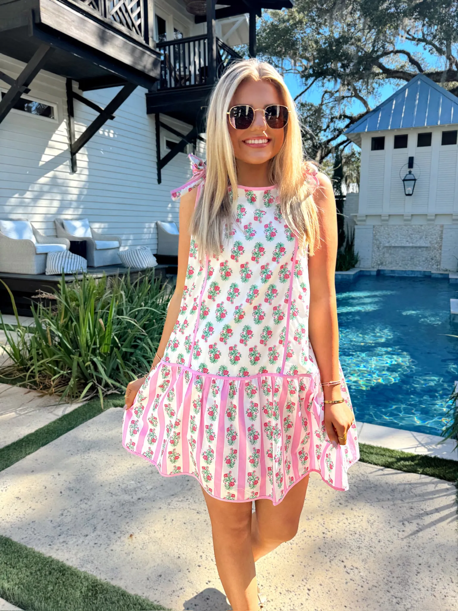 Floral Route Mini Dress sold by Bella Rose boutique product image thumbnail 5
