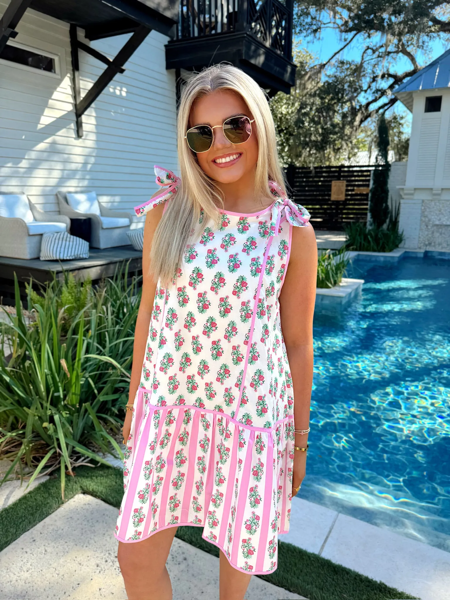Floral Route Mini Dress sold by Bella Rose boutique product image thumbnail 2