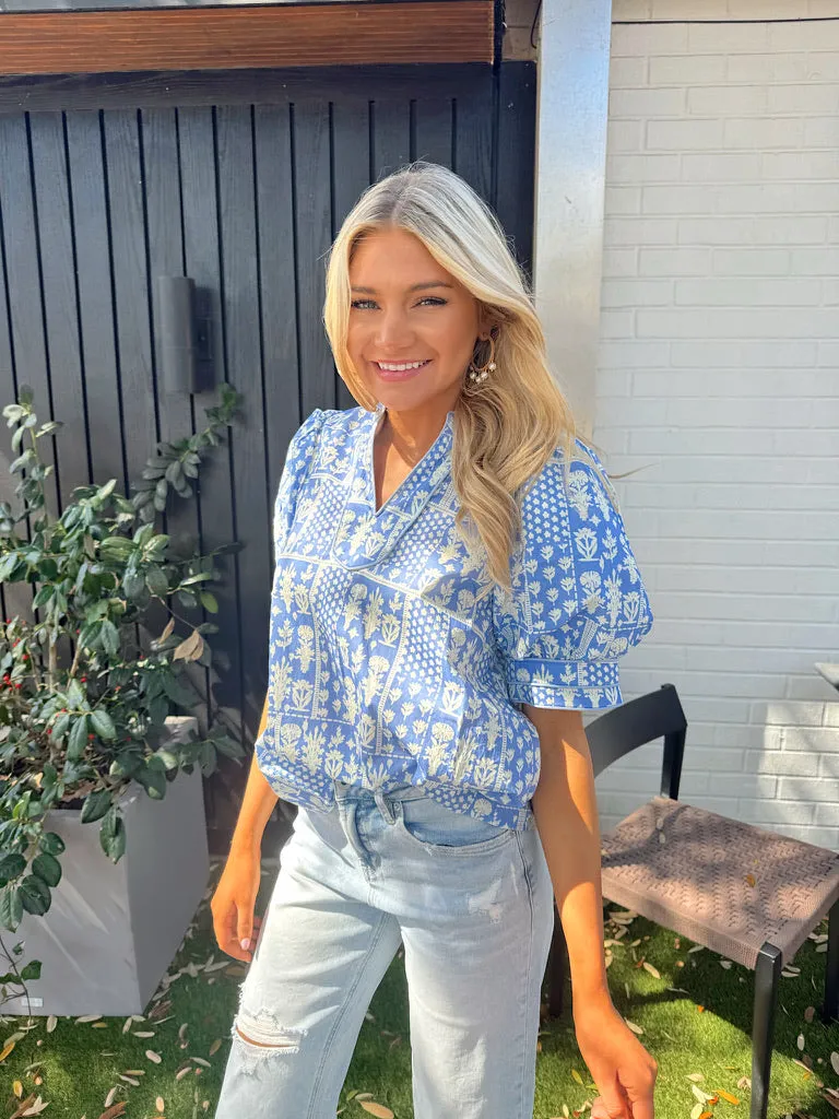 Dream In Bloom Floral Top sold by Bella Rose boutique