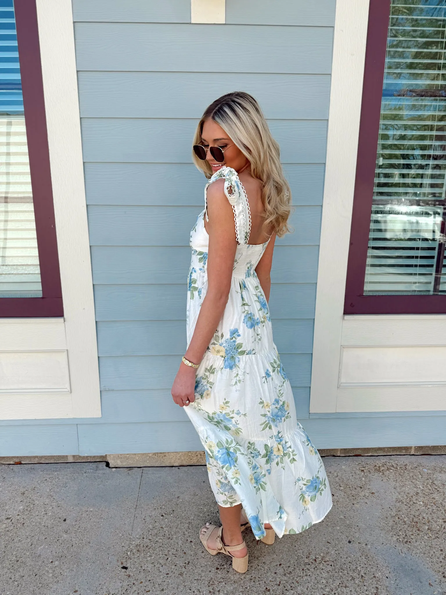 Lovely Intent Floral Midi Dress sold by Bella Rose boutique product image thumbnail 5