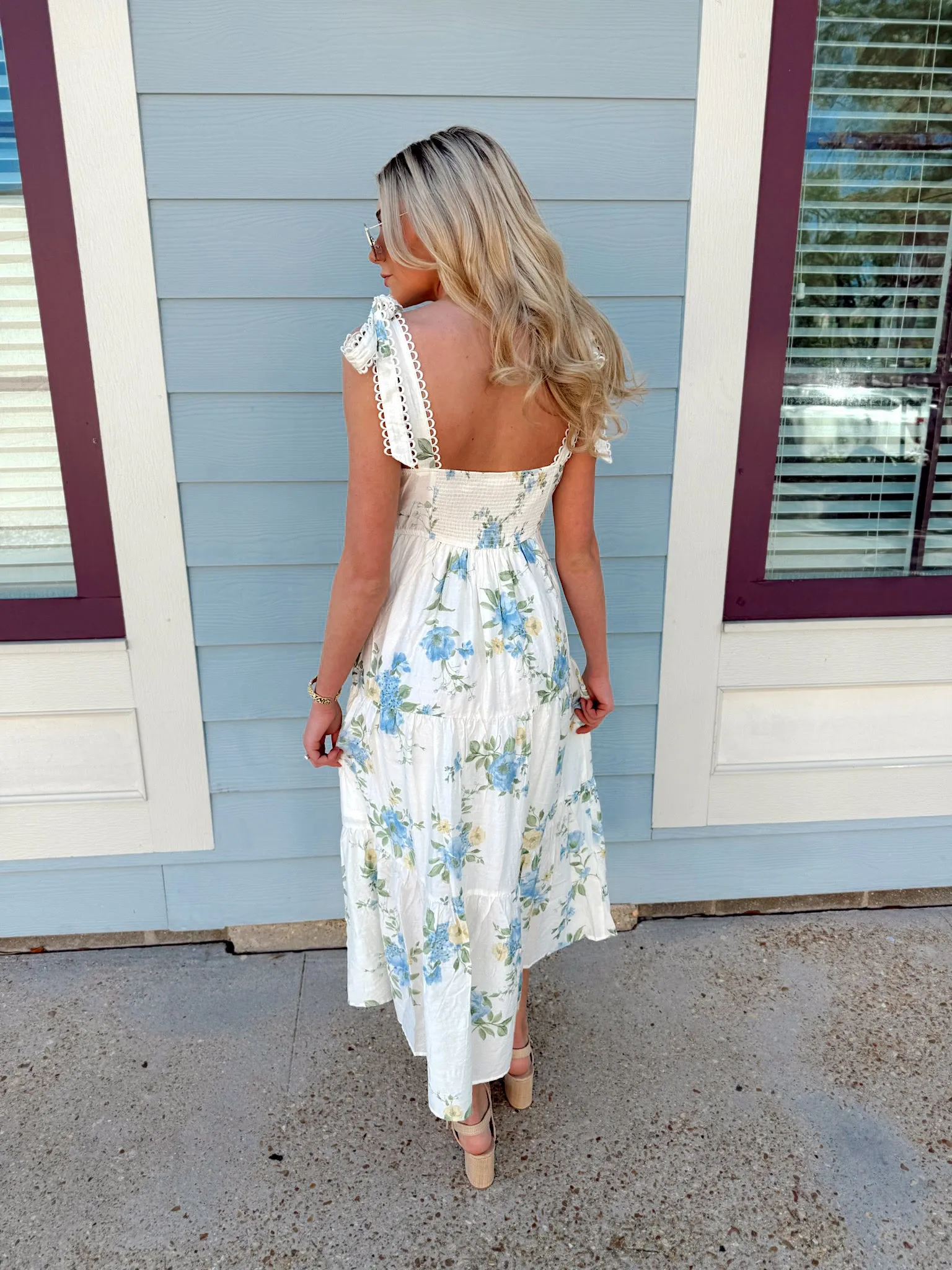Lovely Intent Floral Midi Dress sold by Bella Rose boutique product image thumbnail 4