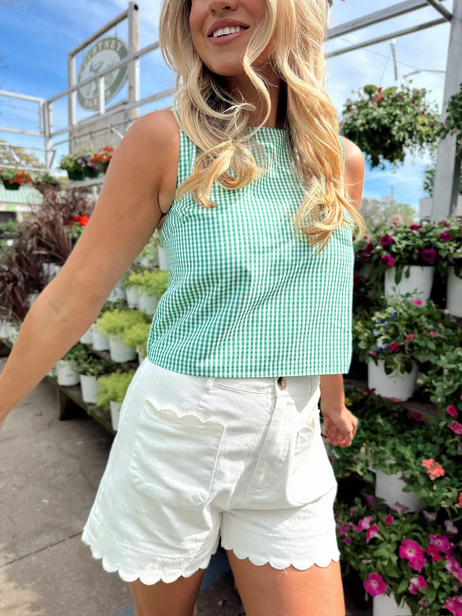 Striving To Shine Gingham Top sold by Bella Rose boutique product image thumbnail 2