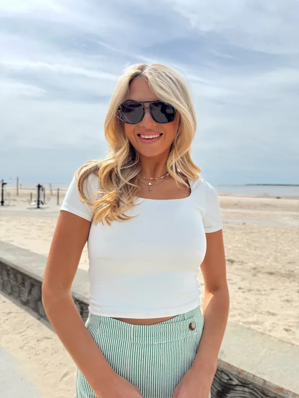 All For It Double Lined Top made by Bella Rose boutique