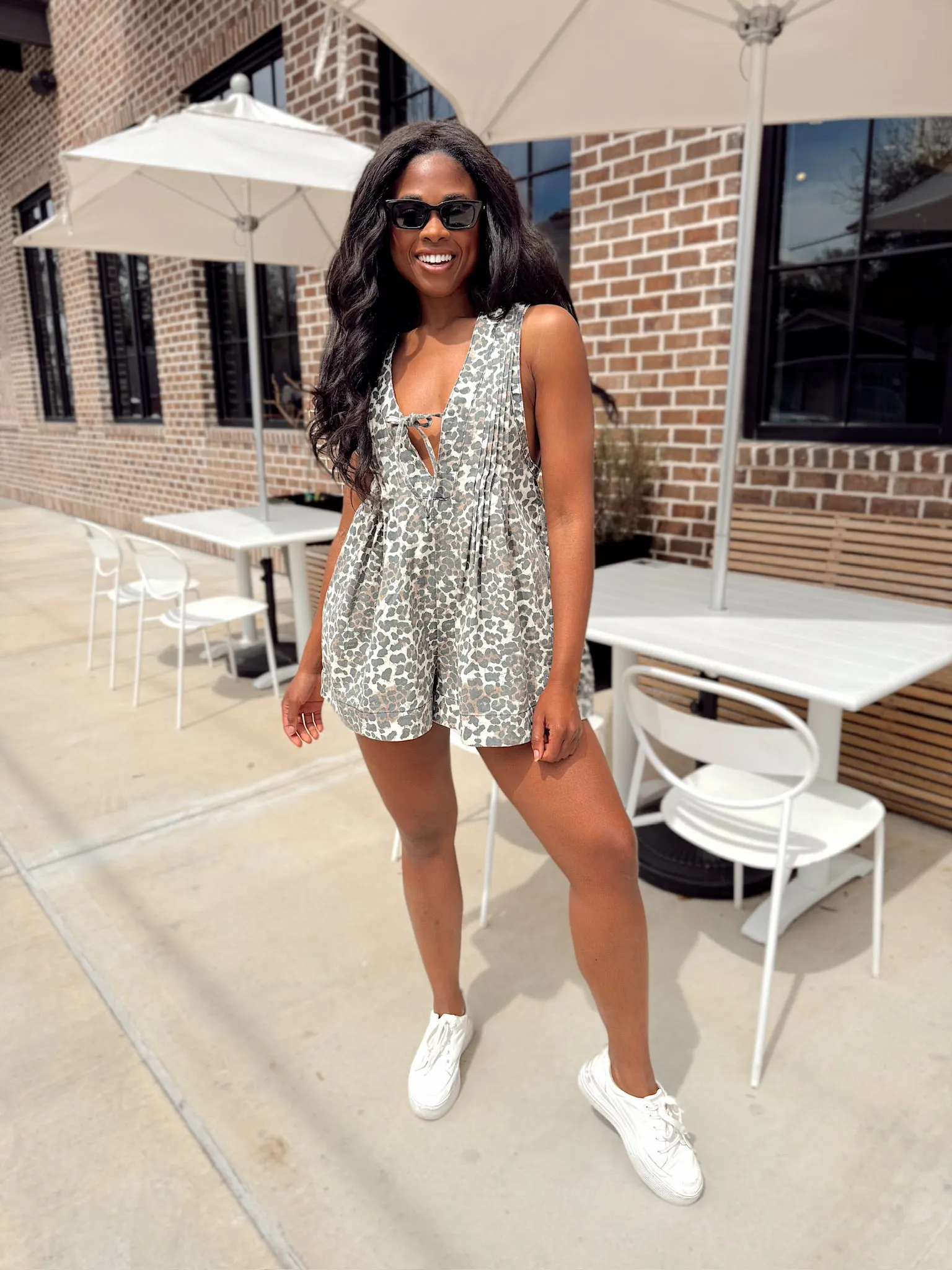 Breezy Weekend Denim Romper sold by Bella Rose boutique product image thumbnail 3