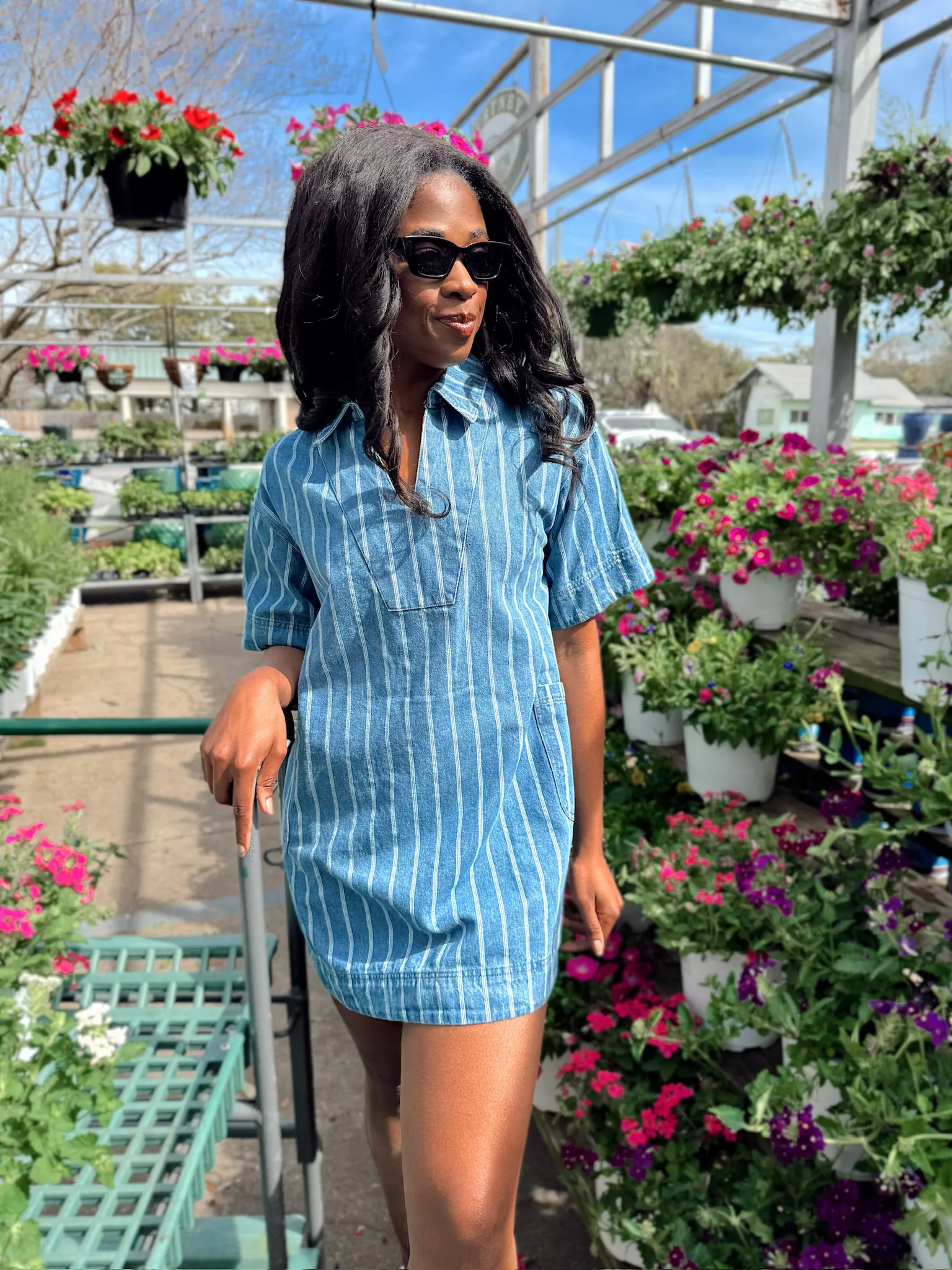 New Adventures Denim Dress sold by Bella Rose boutique product image thumbnail 5