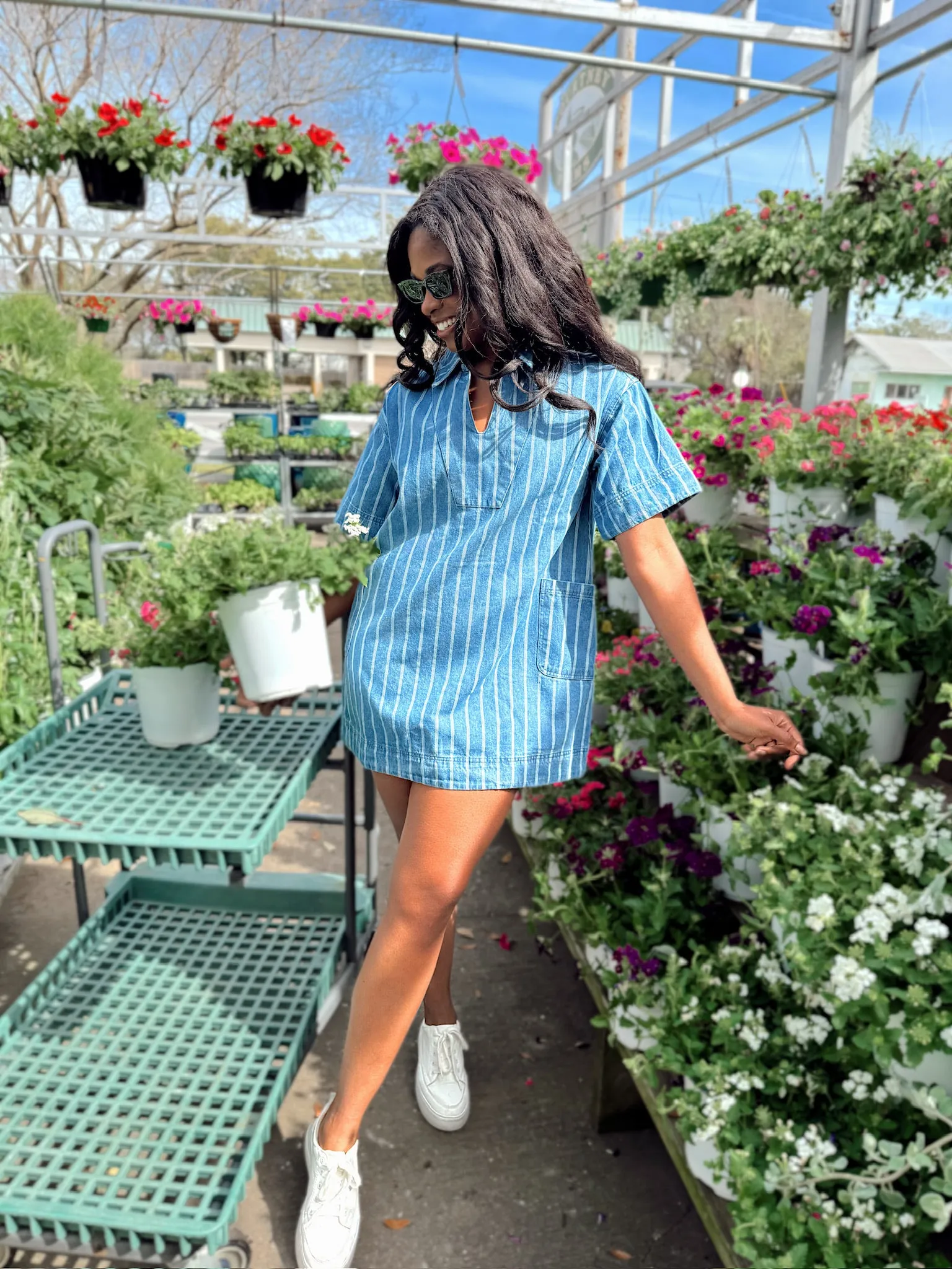 New Adventures Denim Dress sold by Bella Rose boutique product image thumbnail 3