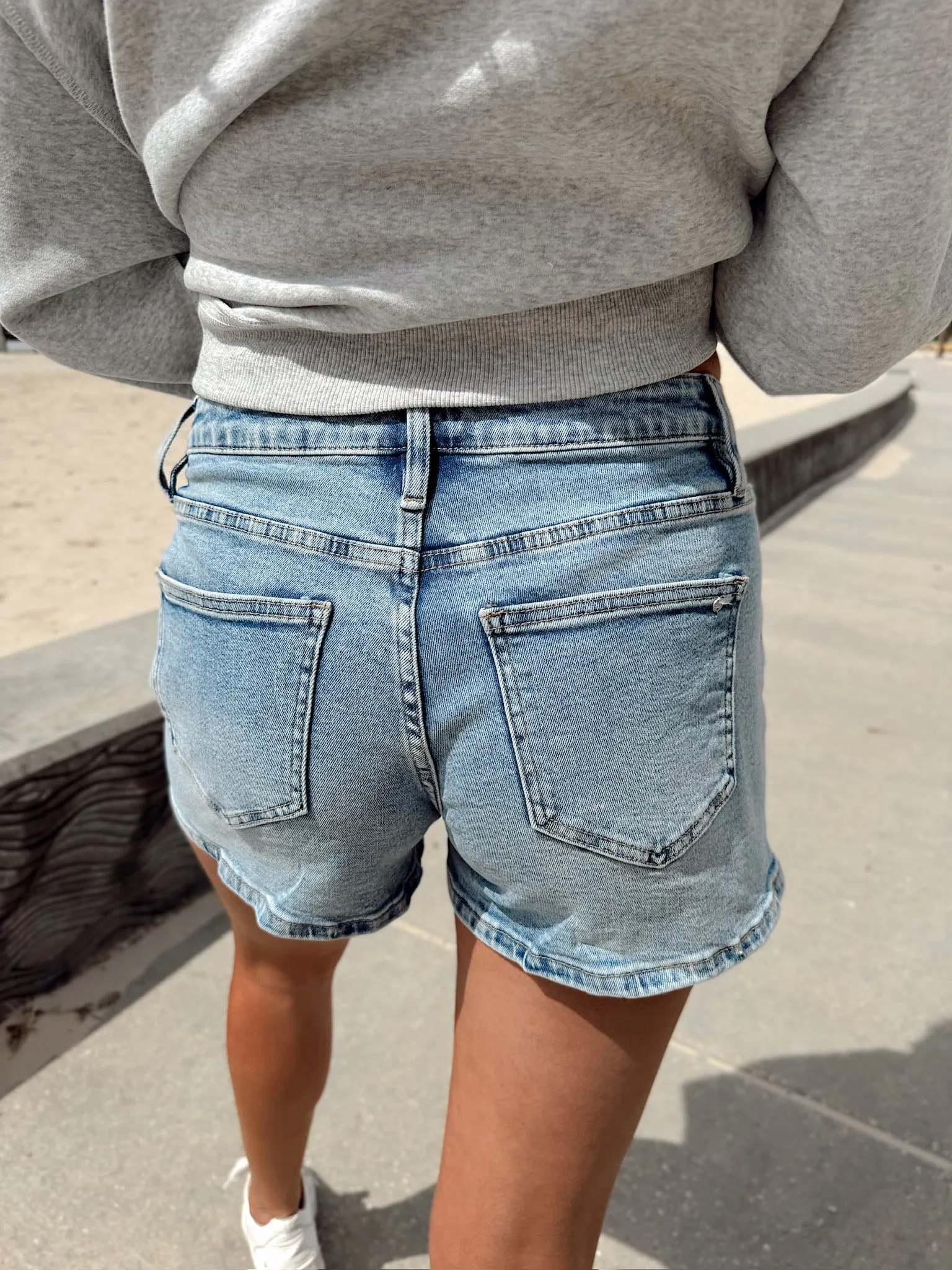 Daisy Embellished Denim Shorts sold by Bella Rose boutique product image thumbnail 3