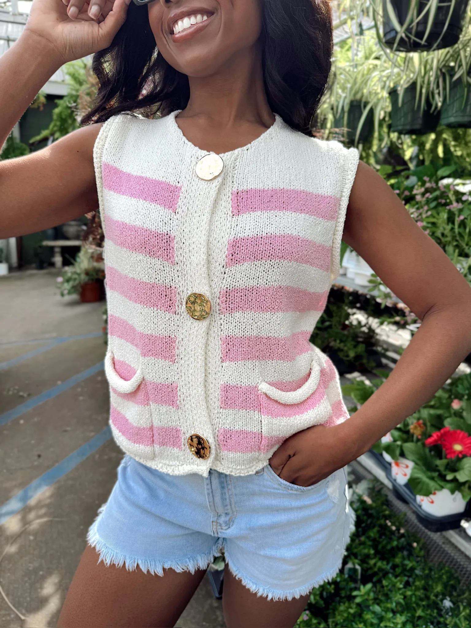 Daily Pause Knit Sweater Vest sold by Bella Rose boutique product image thumbnail 2