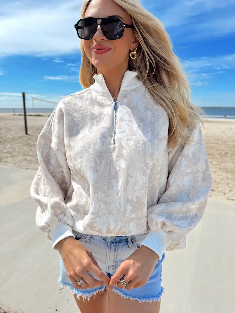 Kailee Quarter Zip Camo Pullover sold by Bella Rose boutique product image thumbnail 4