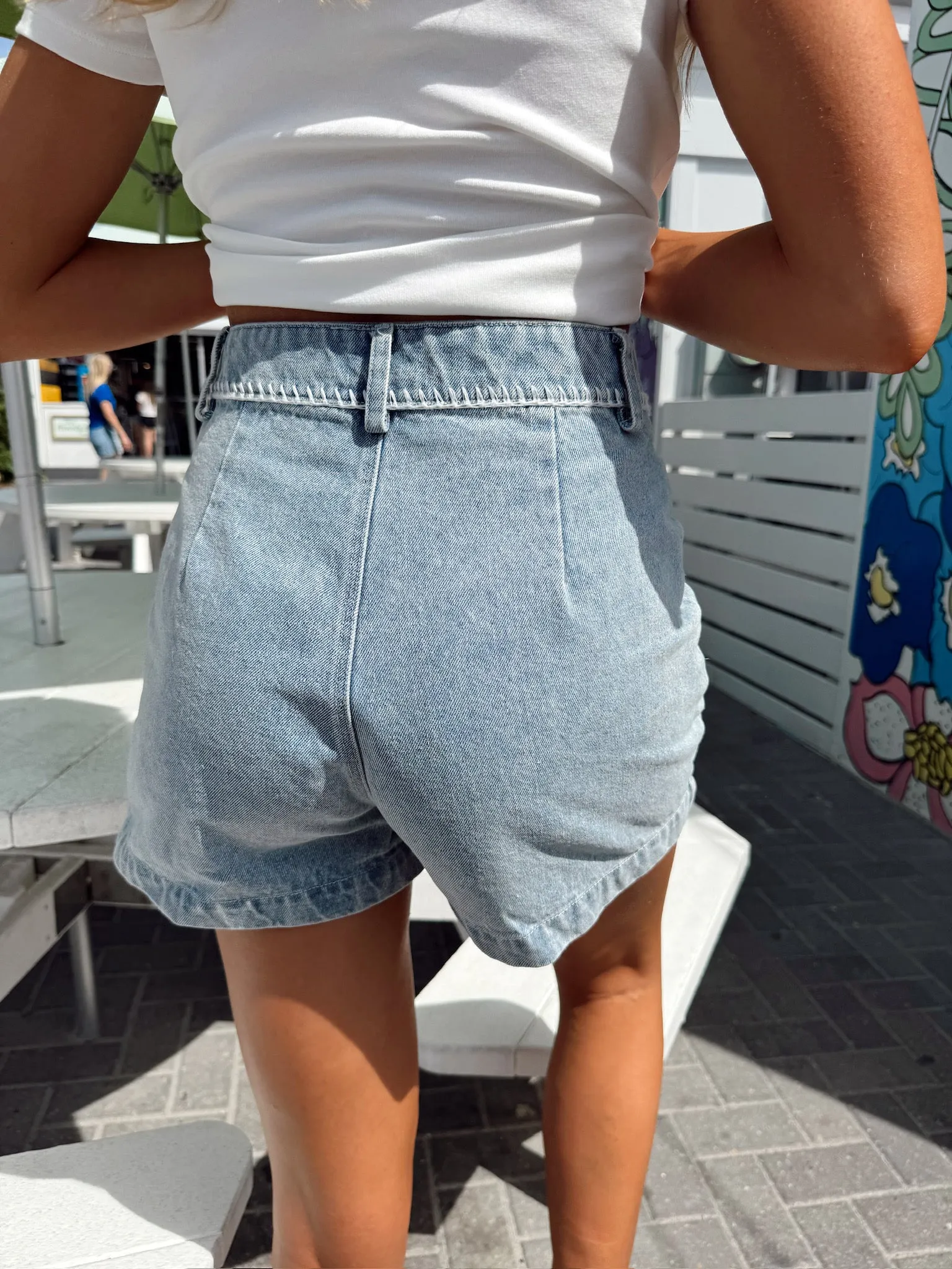 RESTOCK: Polished Play Denim Shorts sold by Bella Rose boutique product image thumbnail 5