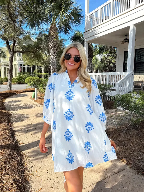 Golden Coastline Mini Dress made by entro
