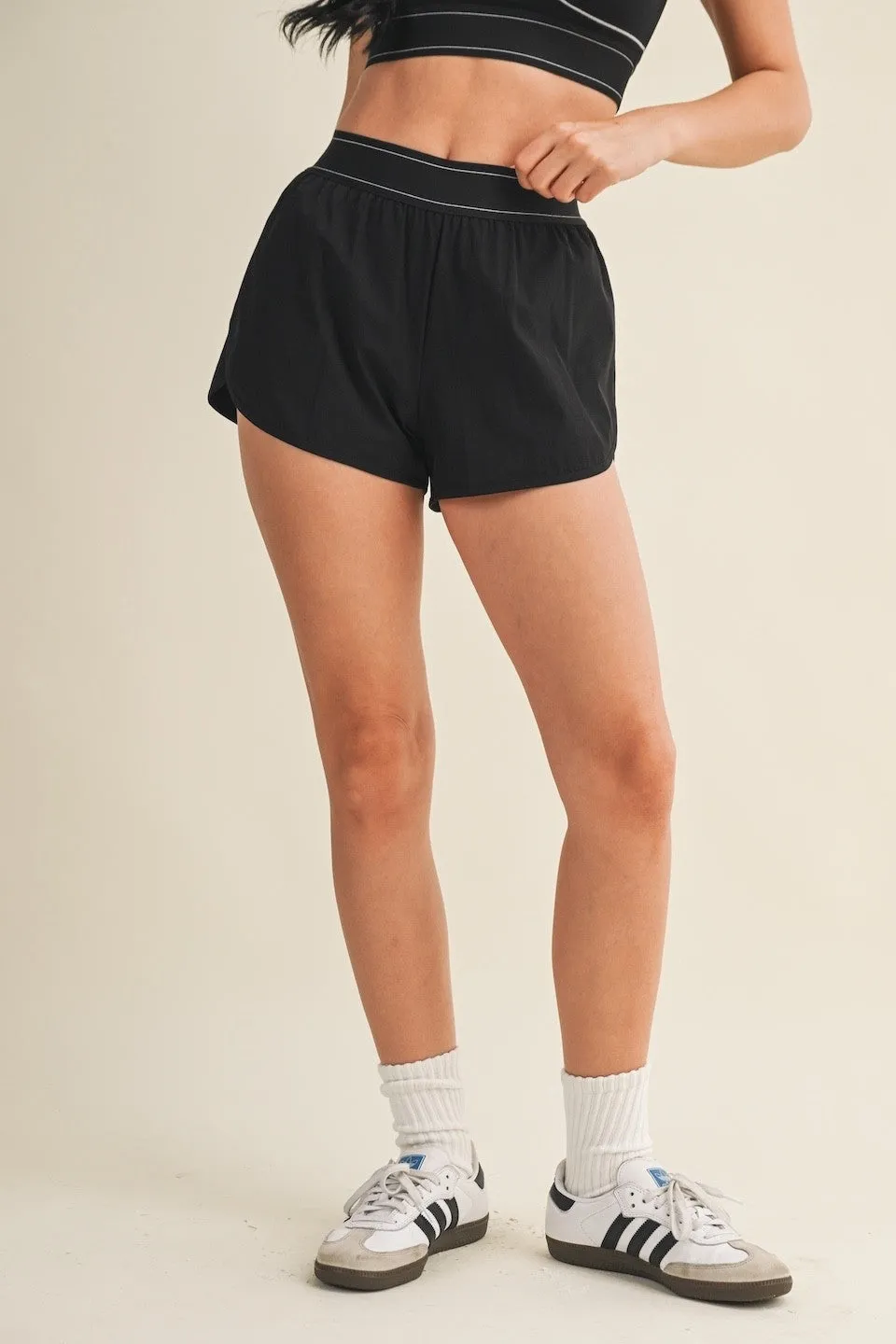 Sporty Babe Elastic Shorts sold by Bella Rose boutique