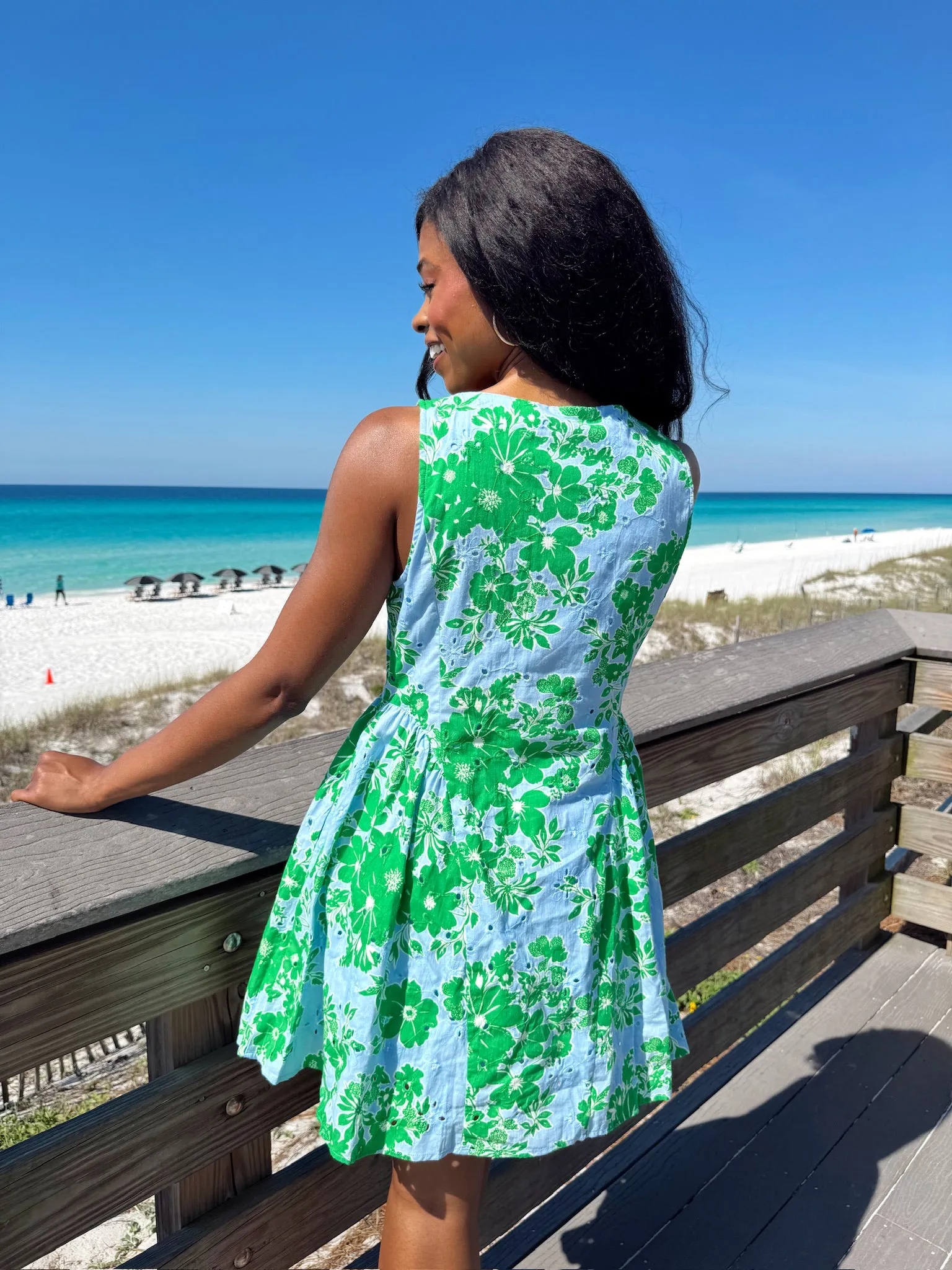 Cecilia Floral Mini Dress sold by Bella Rose boutique product image thumbnail 4