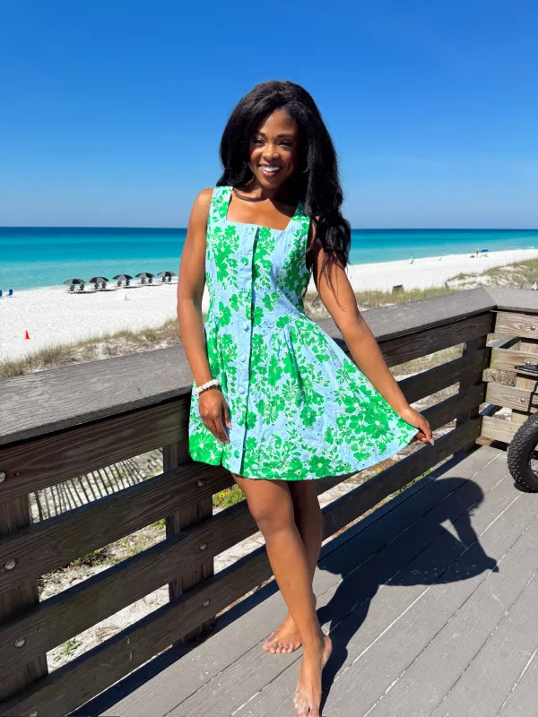 Cecilia Floral Mini Dress made by entro
