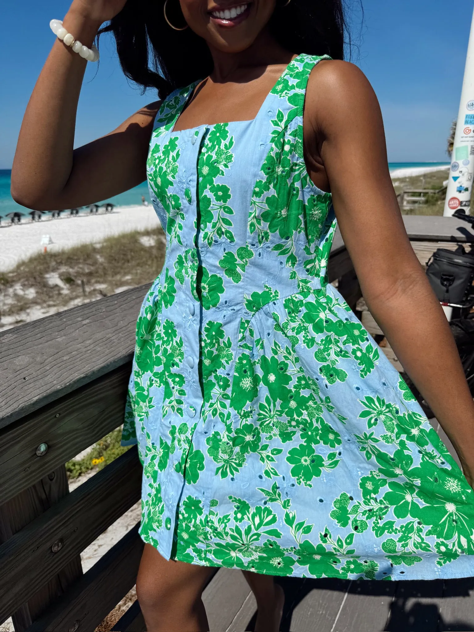 Cecilia Floral Mini Dress sold by Bella Rose boutique product image thumbnail 2