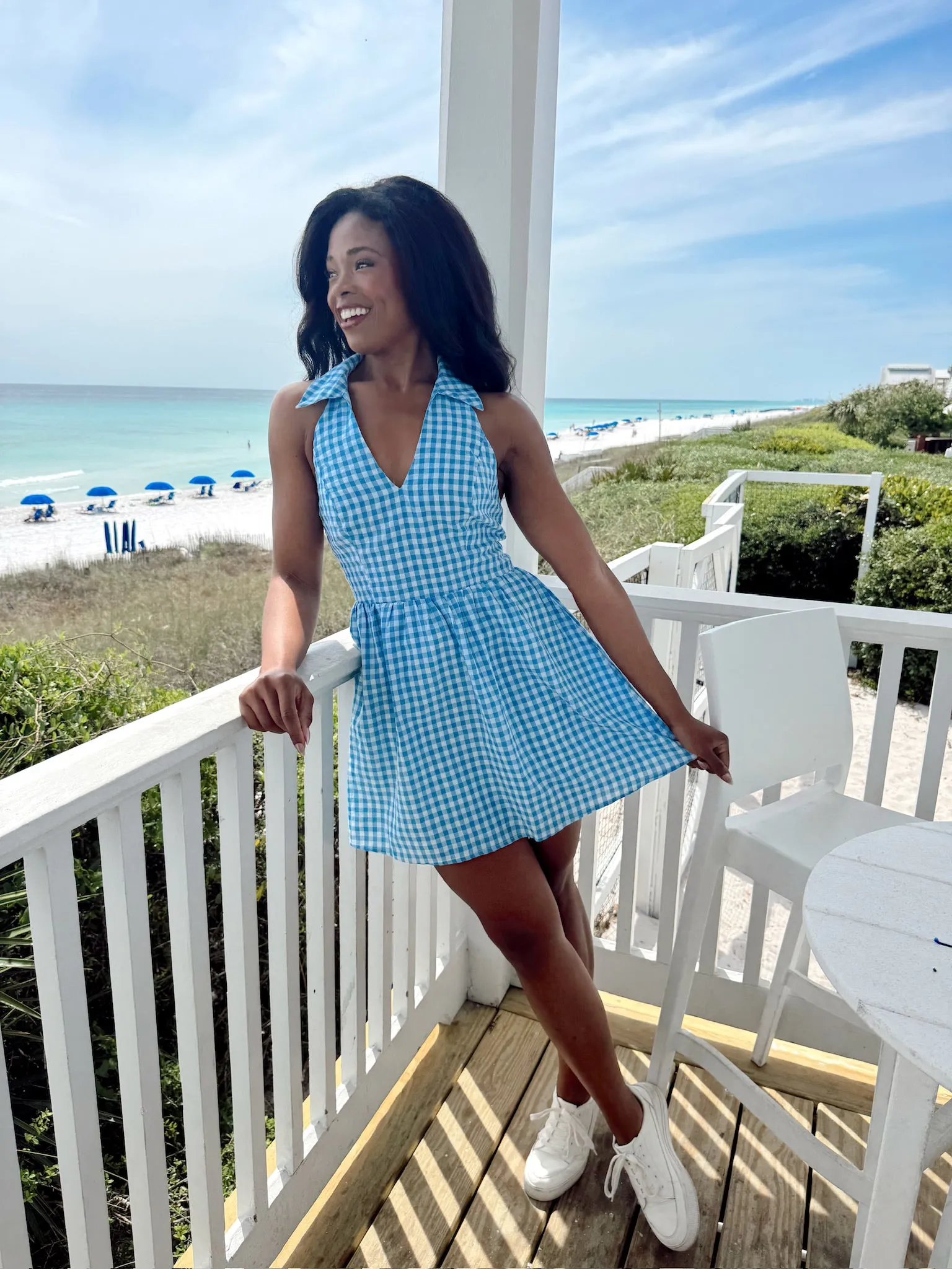 Pretty In Power Gingham Dress sold by Bella Rose boutique product image thumbnail 2
